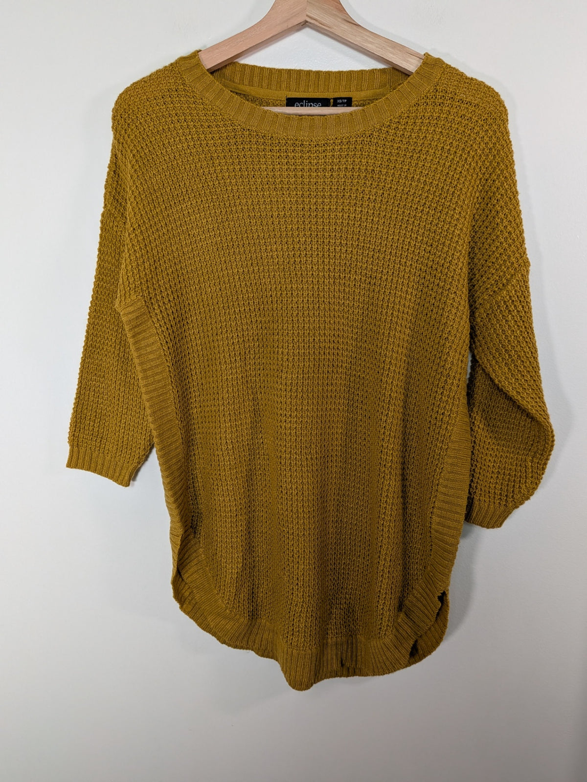 eclipse mustard sweater - S