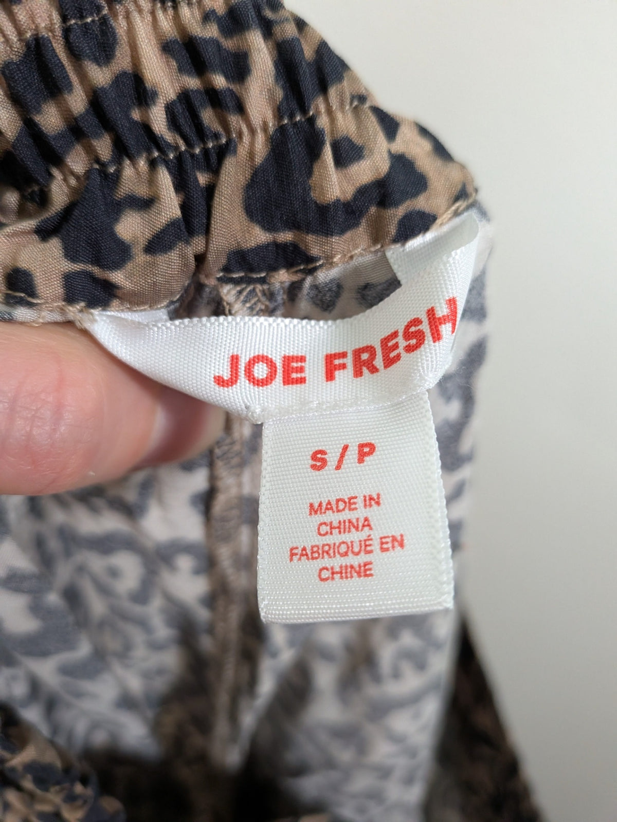 Joe Fresh animal print pants - S
