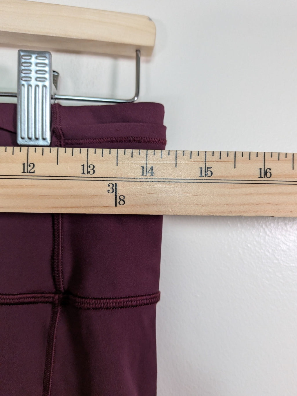 Lululemon dark plum crop legging - 8