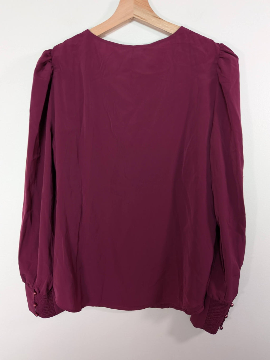 NWT RW&Co. dark fuchsia blouse - M