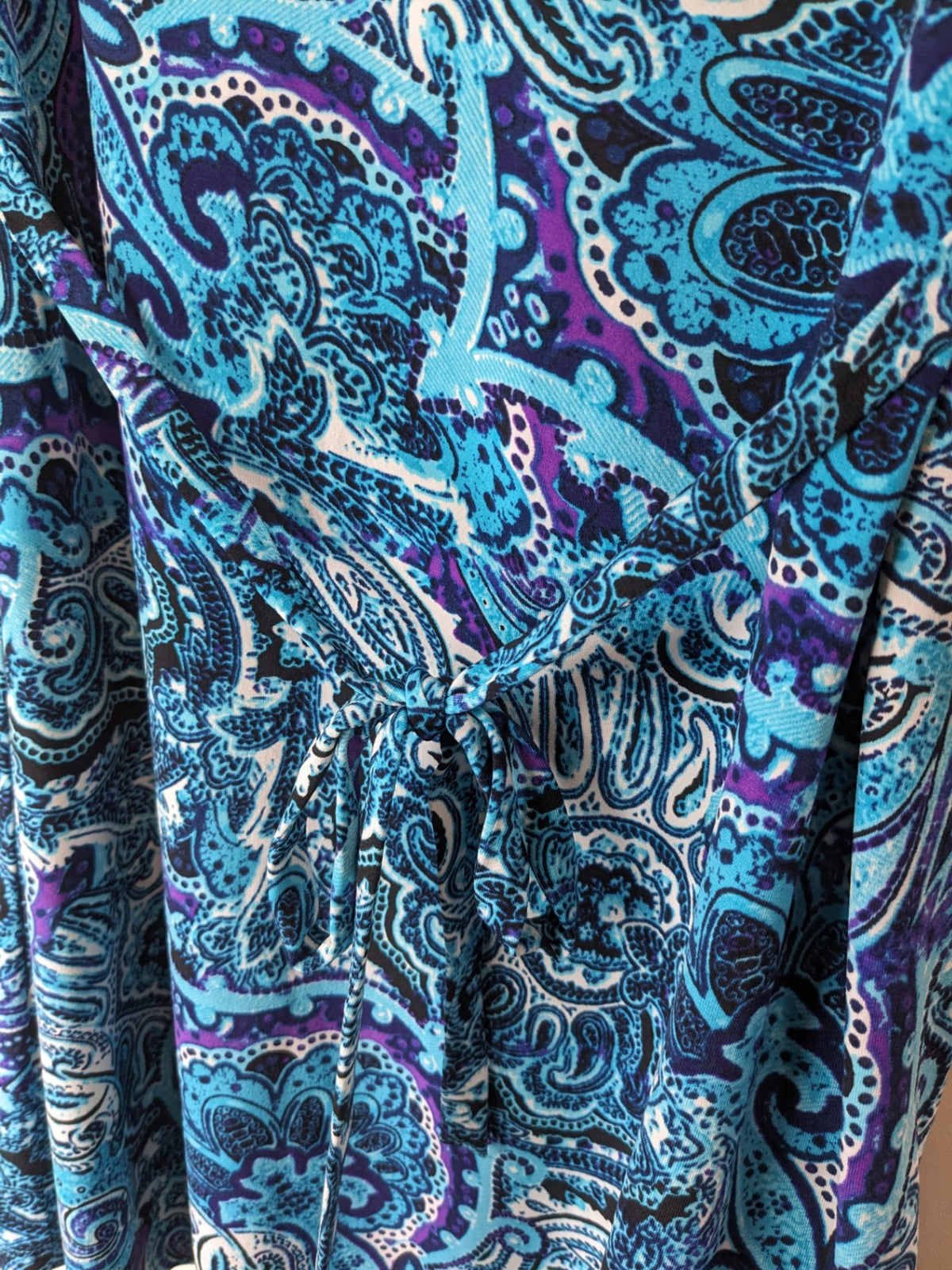Ricki's Blue Paisley Blouse - M