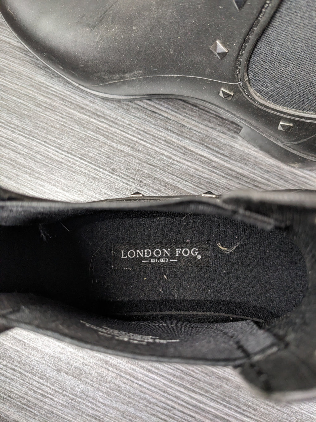 NWT London Fog Black Rain Boots - 9M