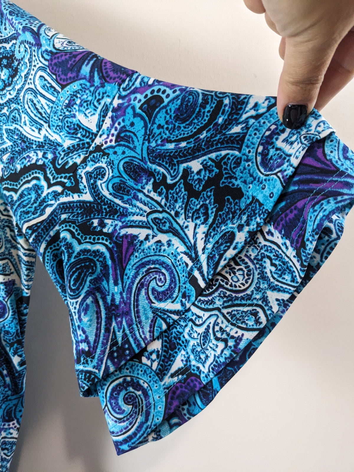 Ricki's Blue Paisley Blouse - M