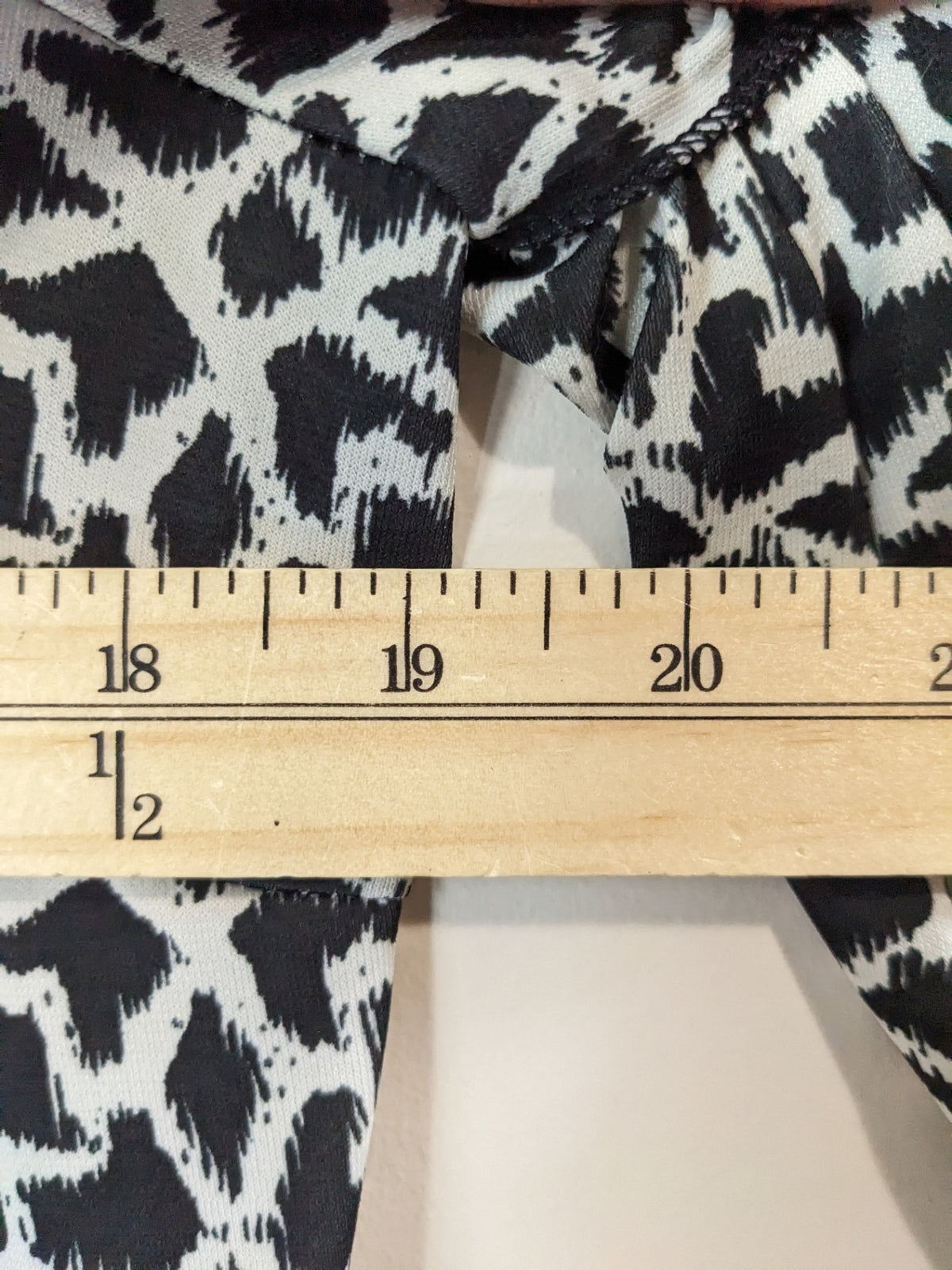 Papillon Black & White Patterned Dress - L