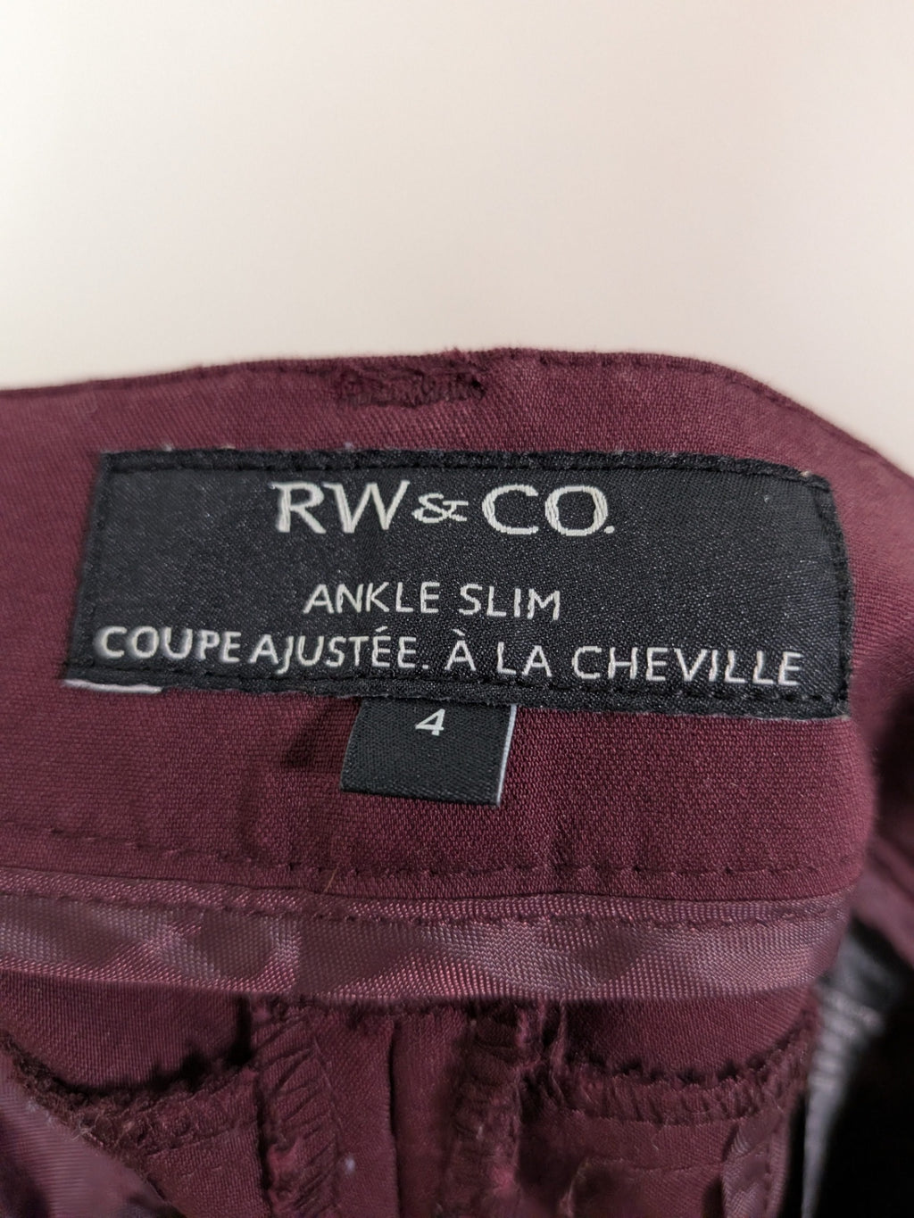RW&Co. ankle slim trouser - 4