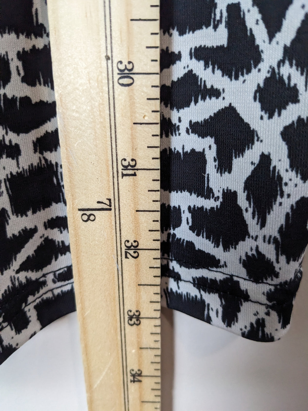 Papillon Black & White Patterned Dress - L