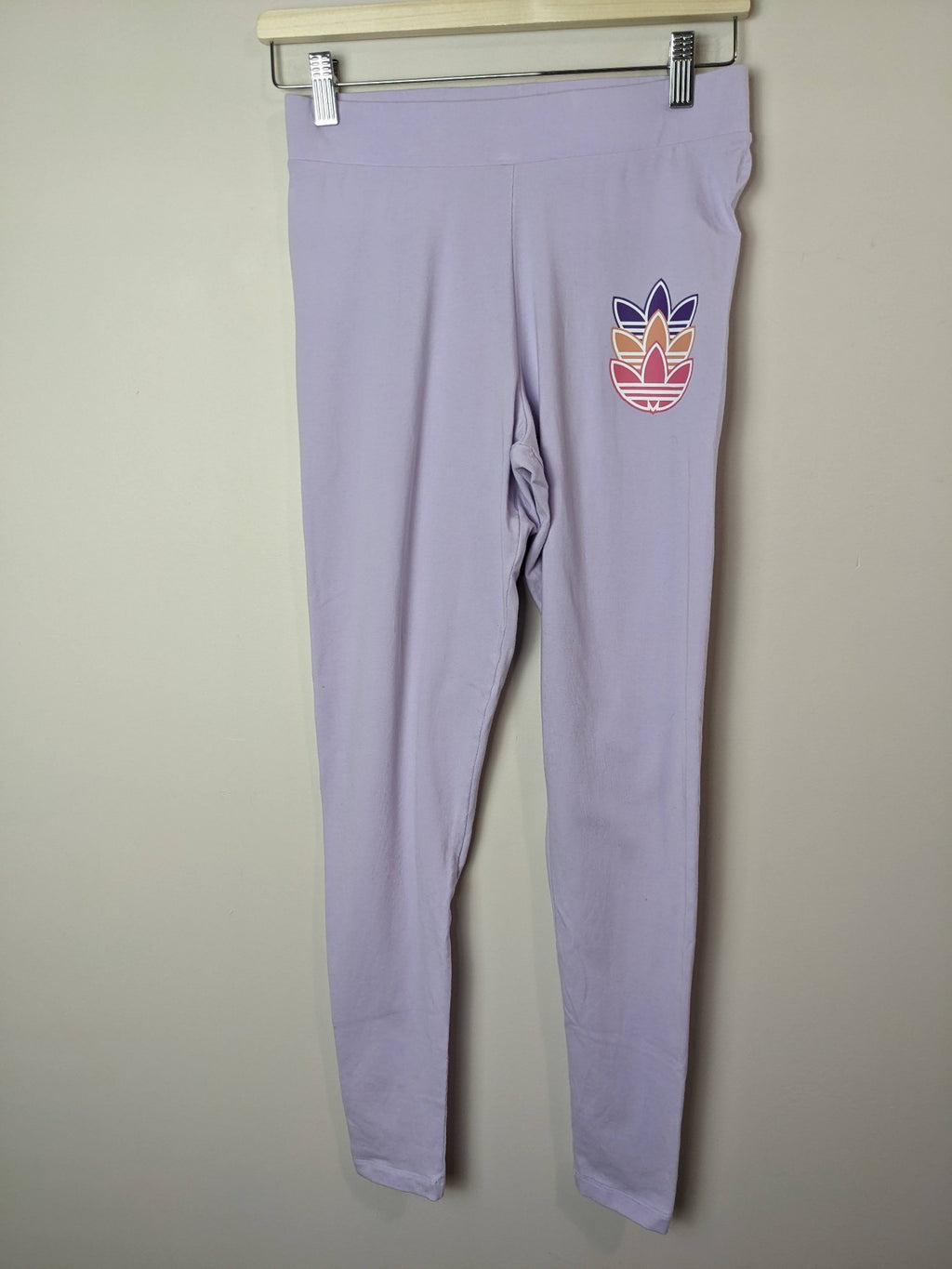adidas light purple leggings - M