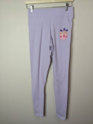 adidas light purple leggings - M