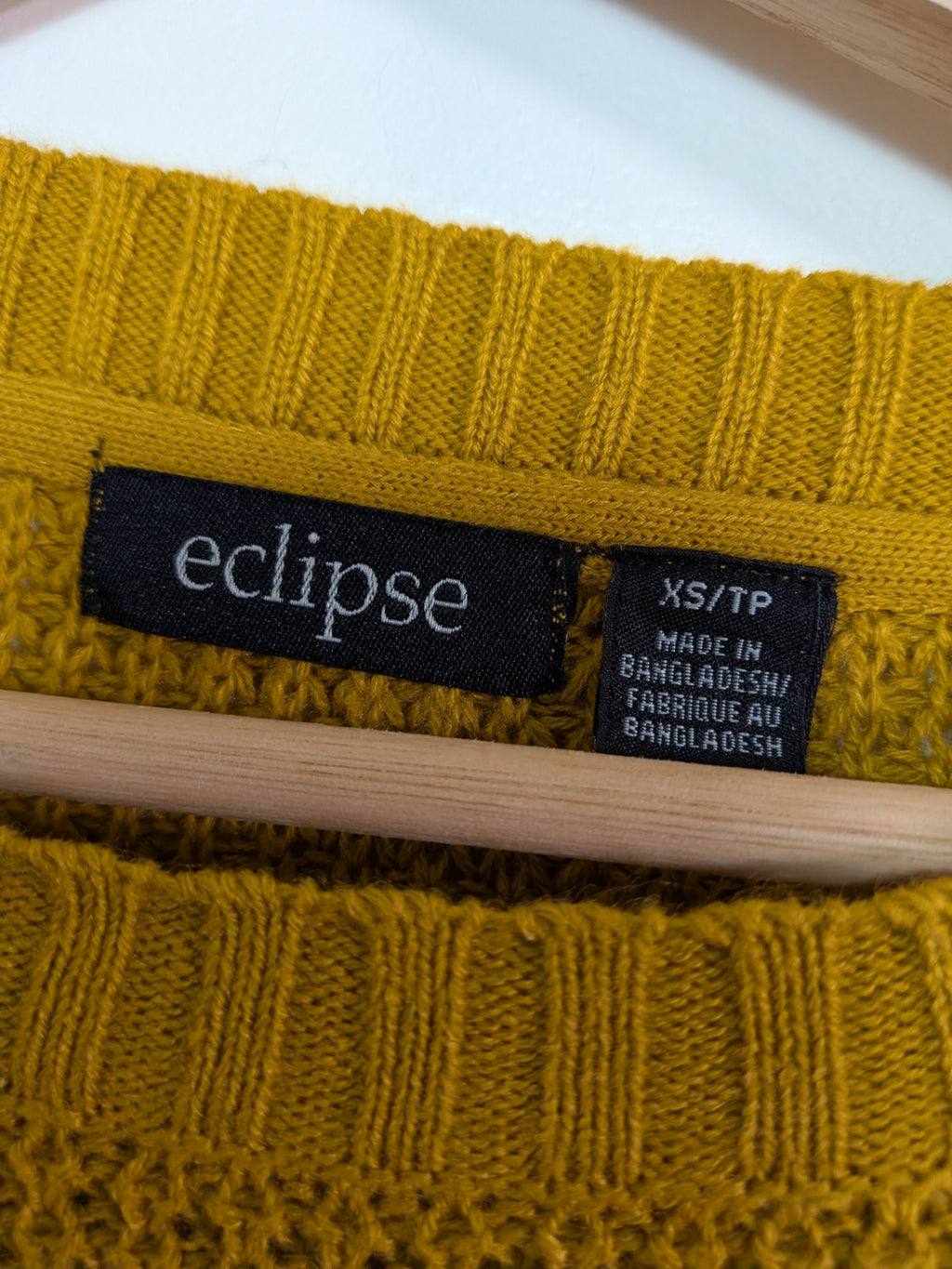 eclipse mustard sweater - S