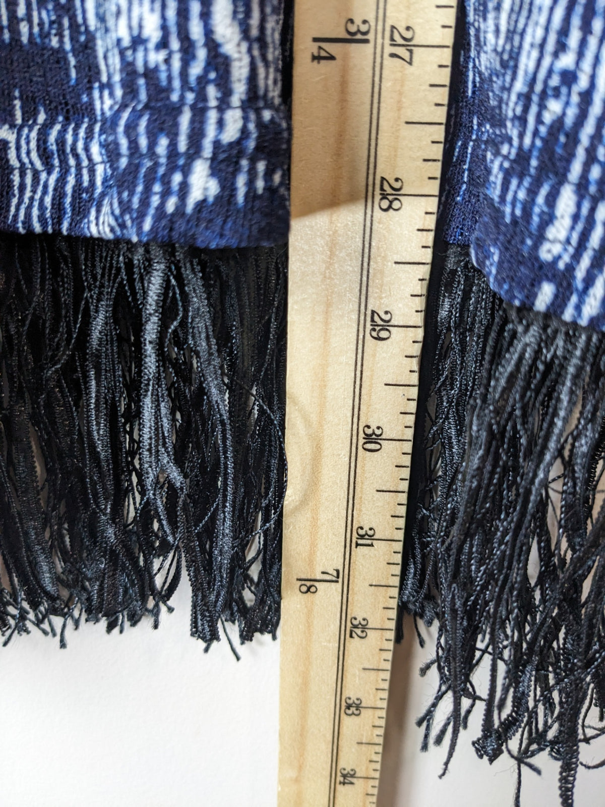 Papa Black Fringe Bottom Dress - L