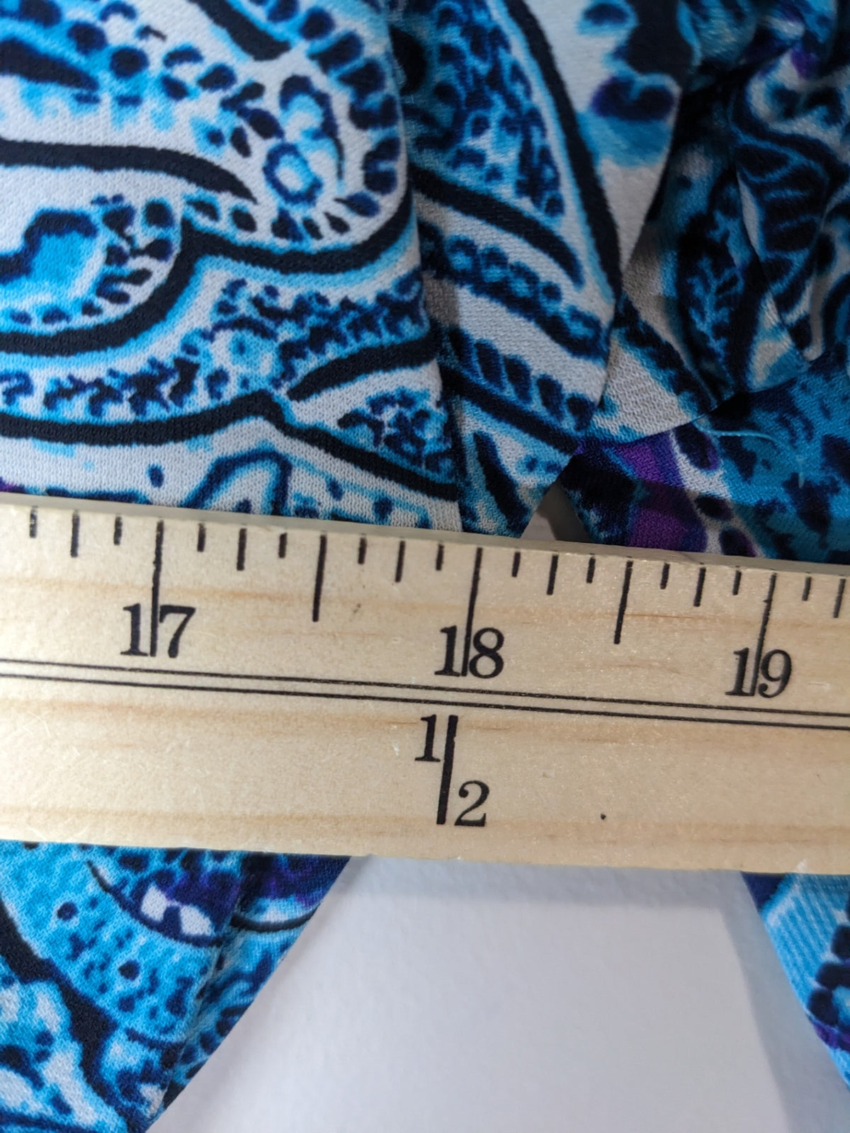 Ricki's Blue Paisley Blouse - M