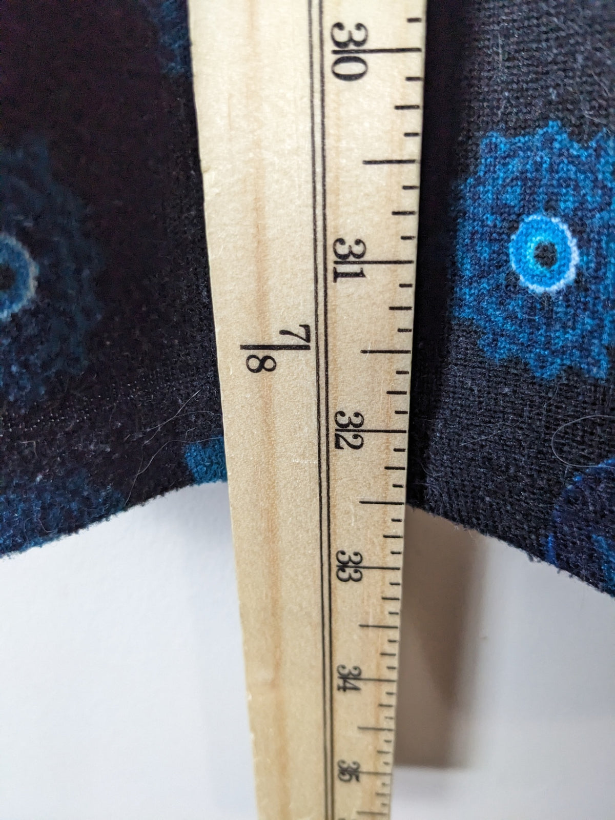 Papillon Black w/ Blue Design Long Sleeve Tunic - L