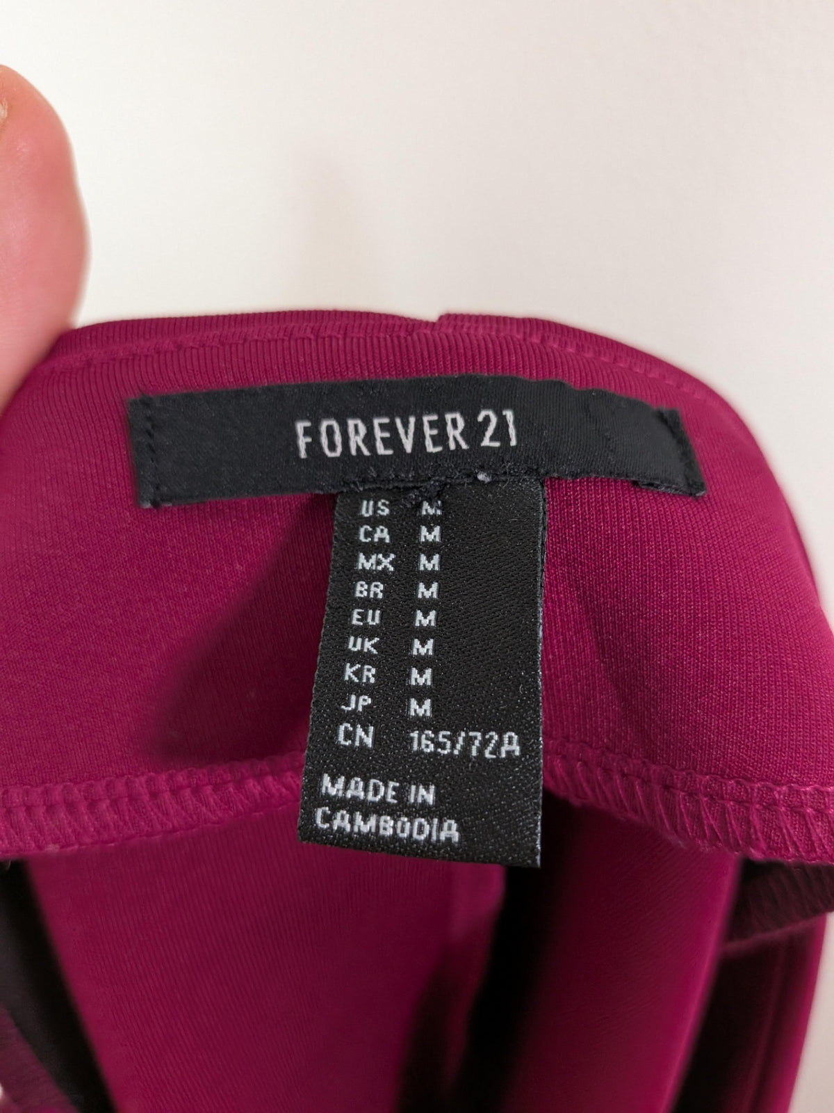 Forever 21 dark fuchsia skirt - M
