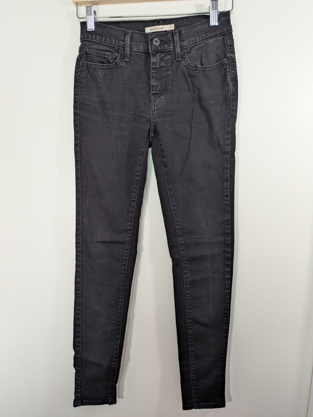 Levi's black super skinny - 27