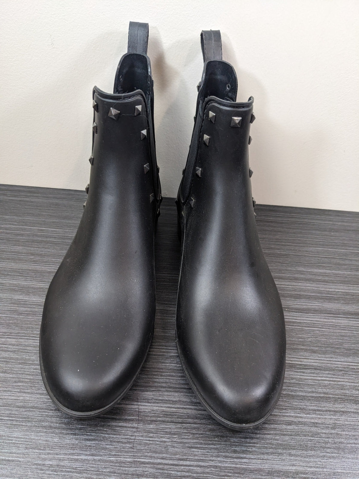 NWT London Fog Black Rain Boots - 9M