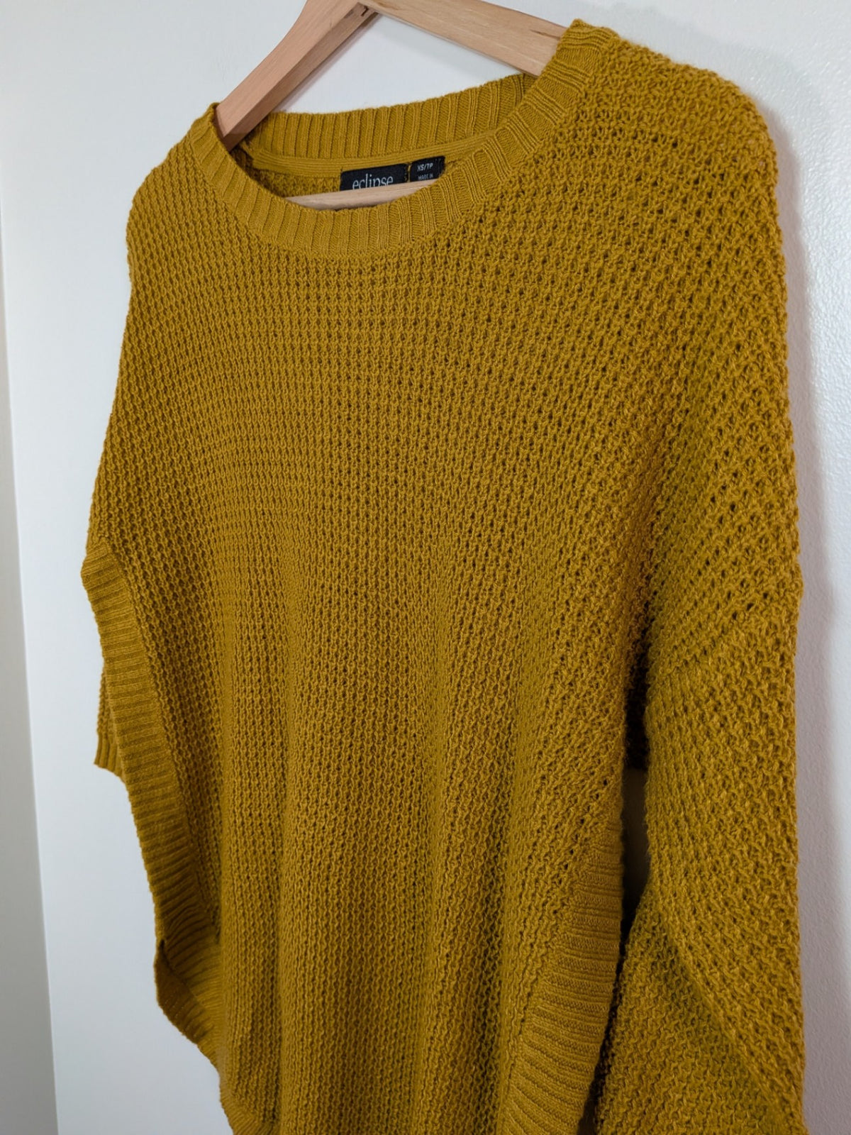 eclipse mustard sweater - S