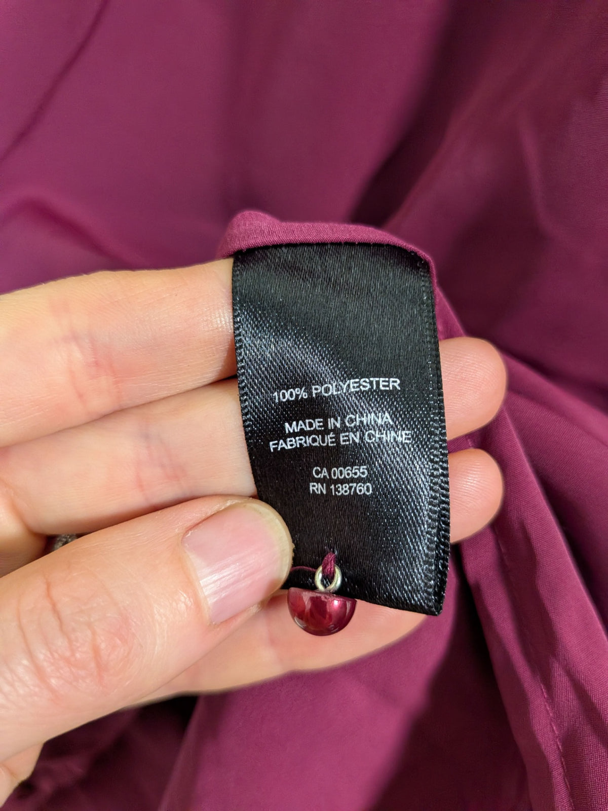 NWT RW&Co. dark fuchsia blouse - M