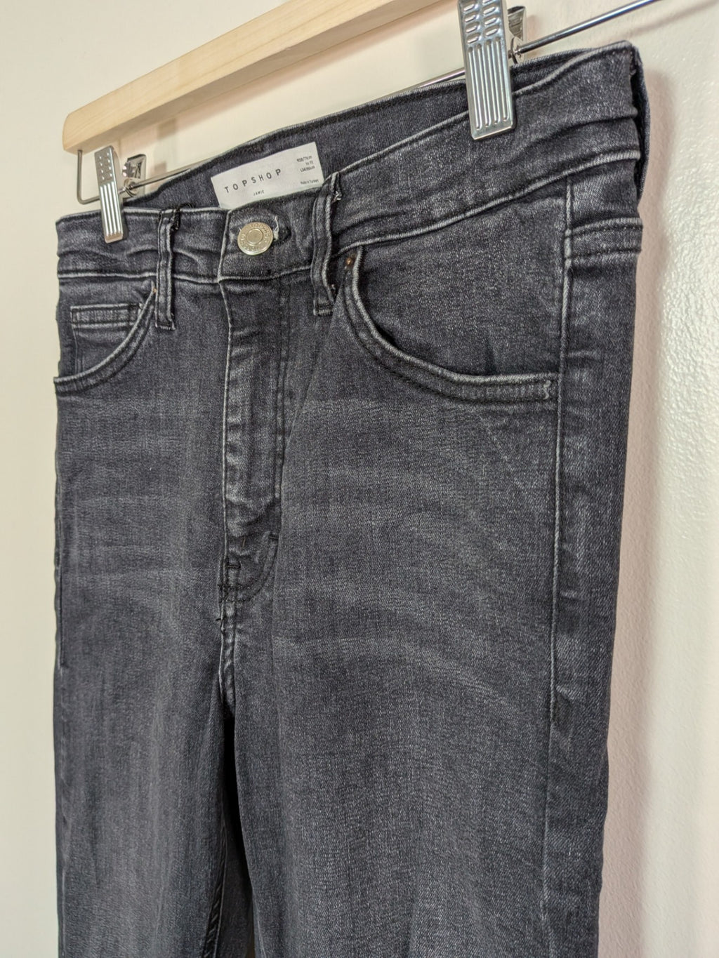 Topshop grey distressed skinny - 28