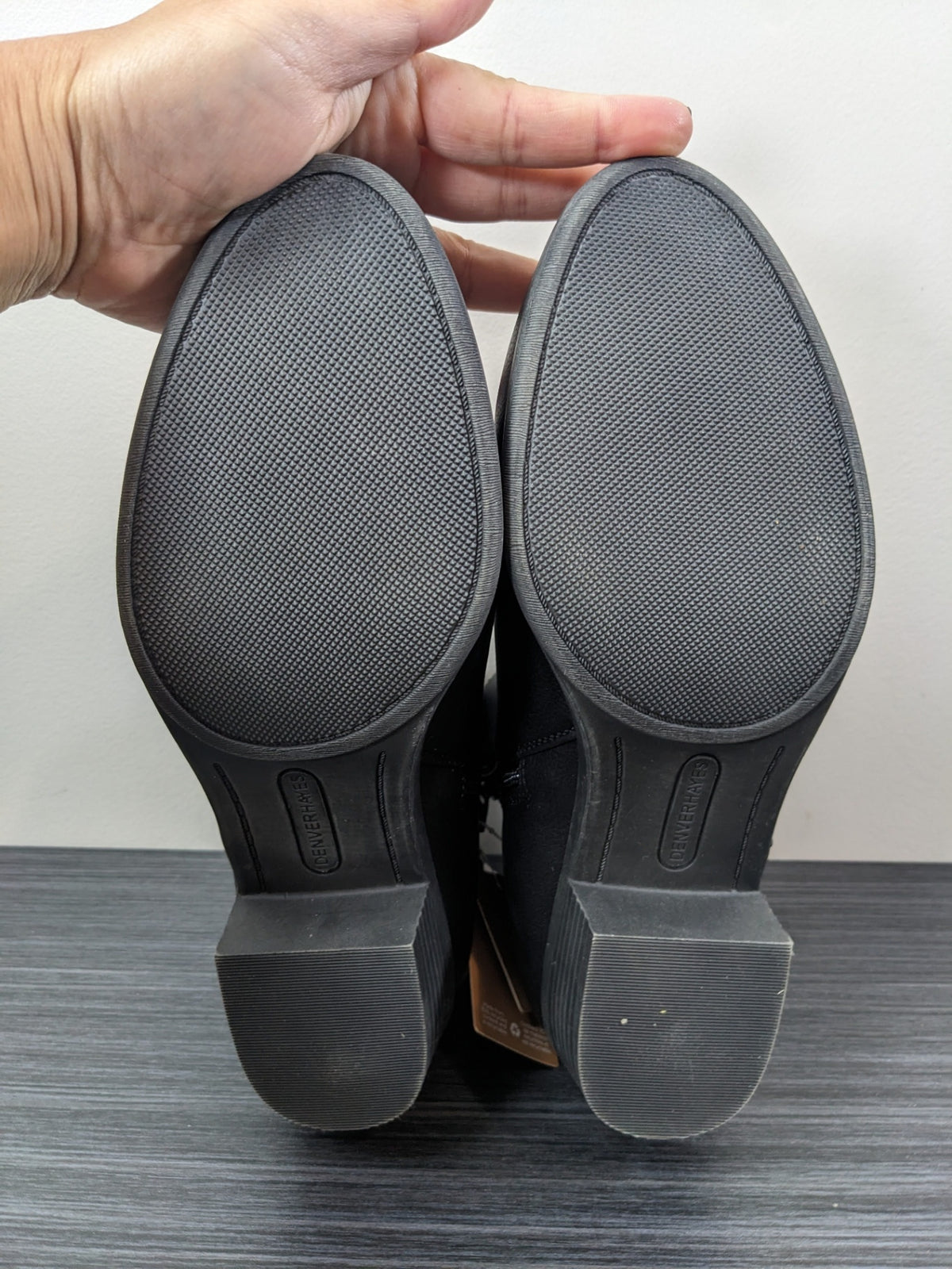 NWT Denver Hayes Black Boots - 9M