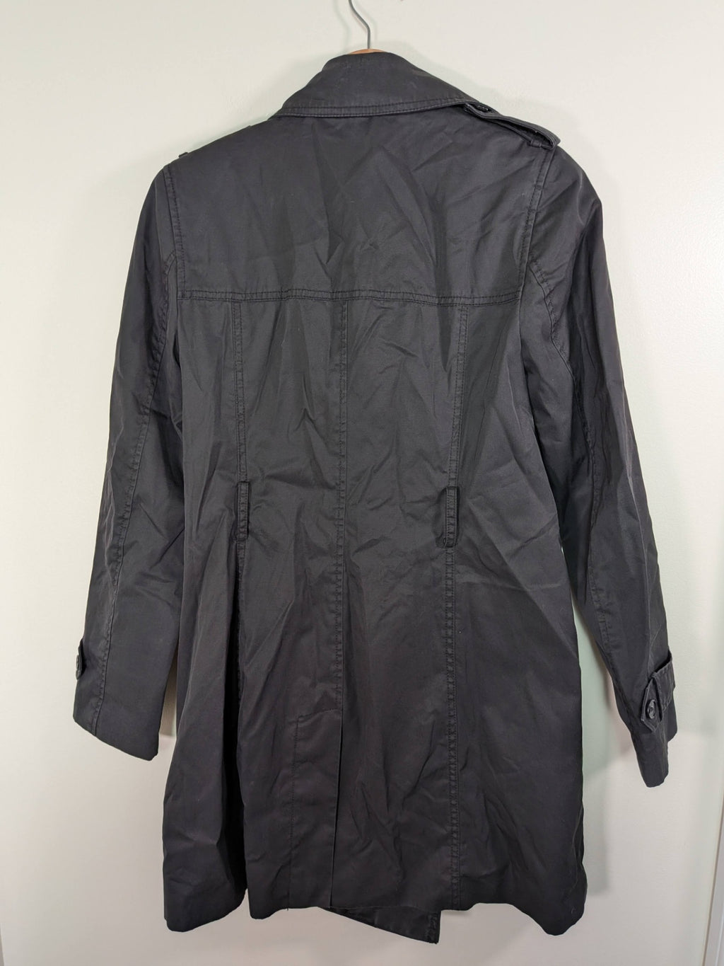 Banana Republic black trench coat - S