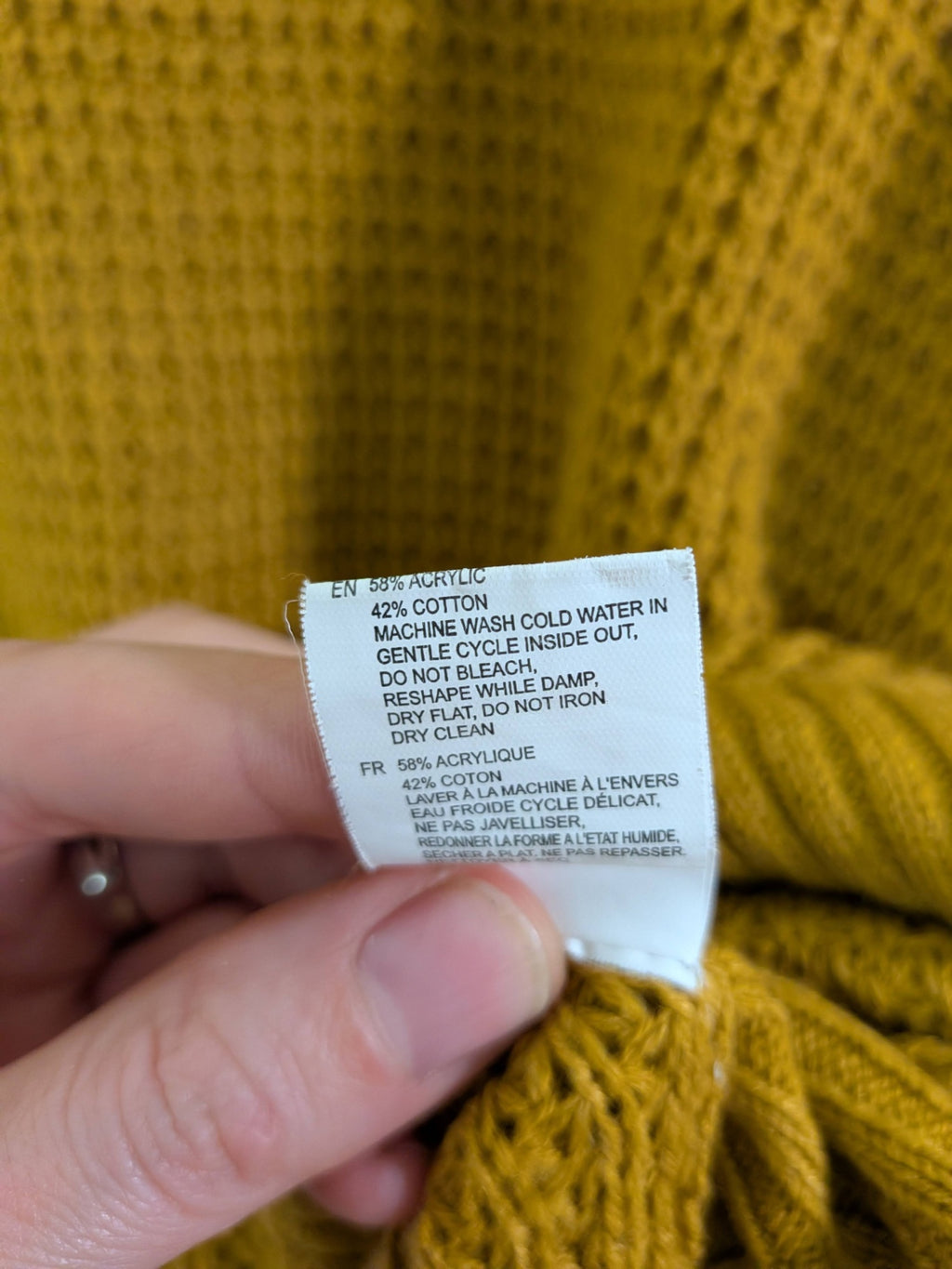 eclipse mustard sweater - S