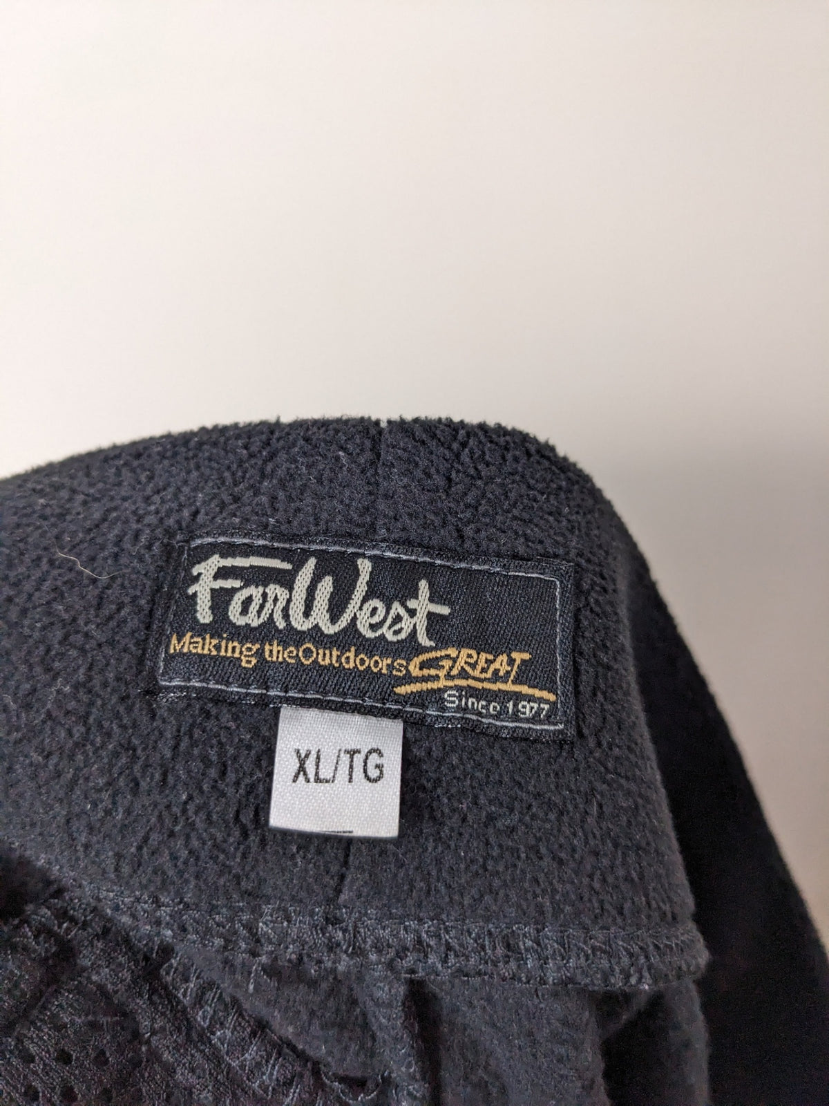 FarWest Black Fleece Pants - XL