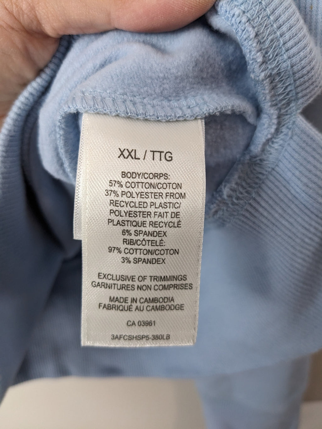 SHAMBHALA light blue crewneck - XXL