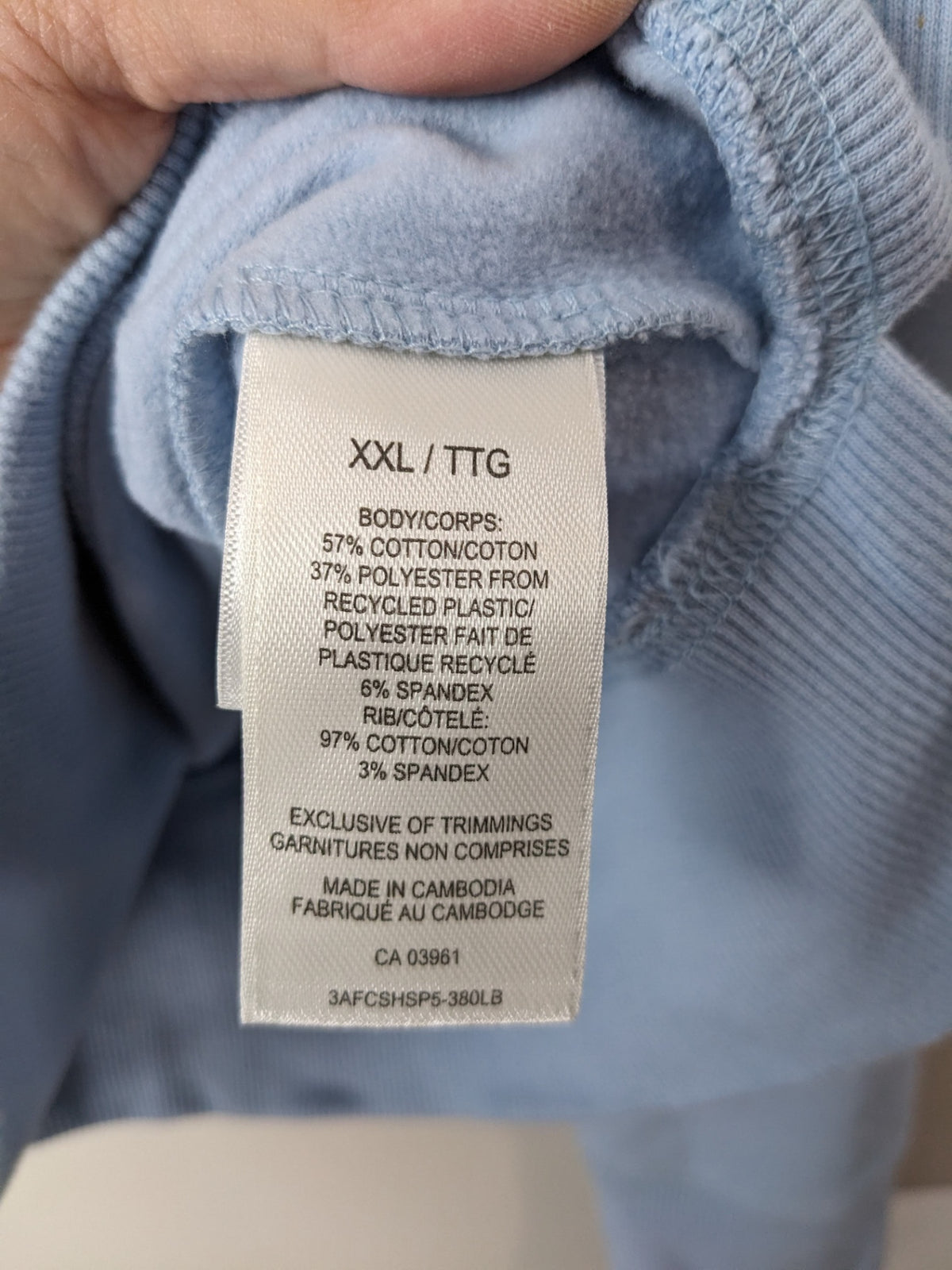 SHAMBHALA light blue crewneck - XXL