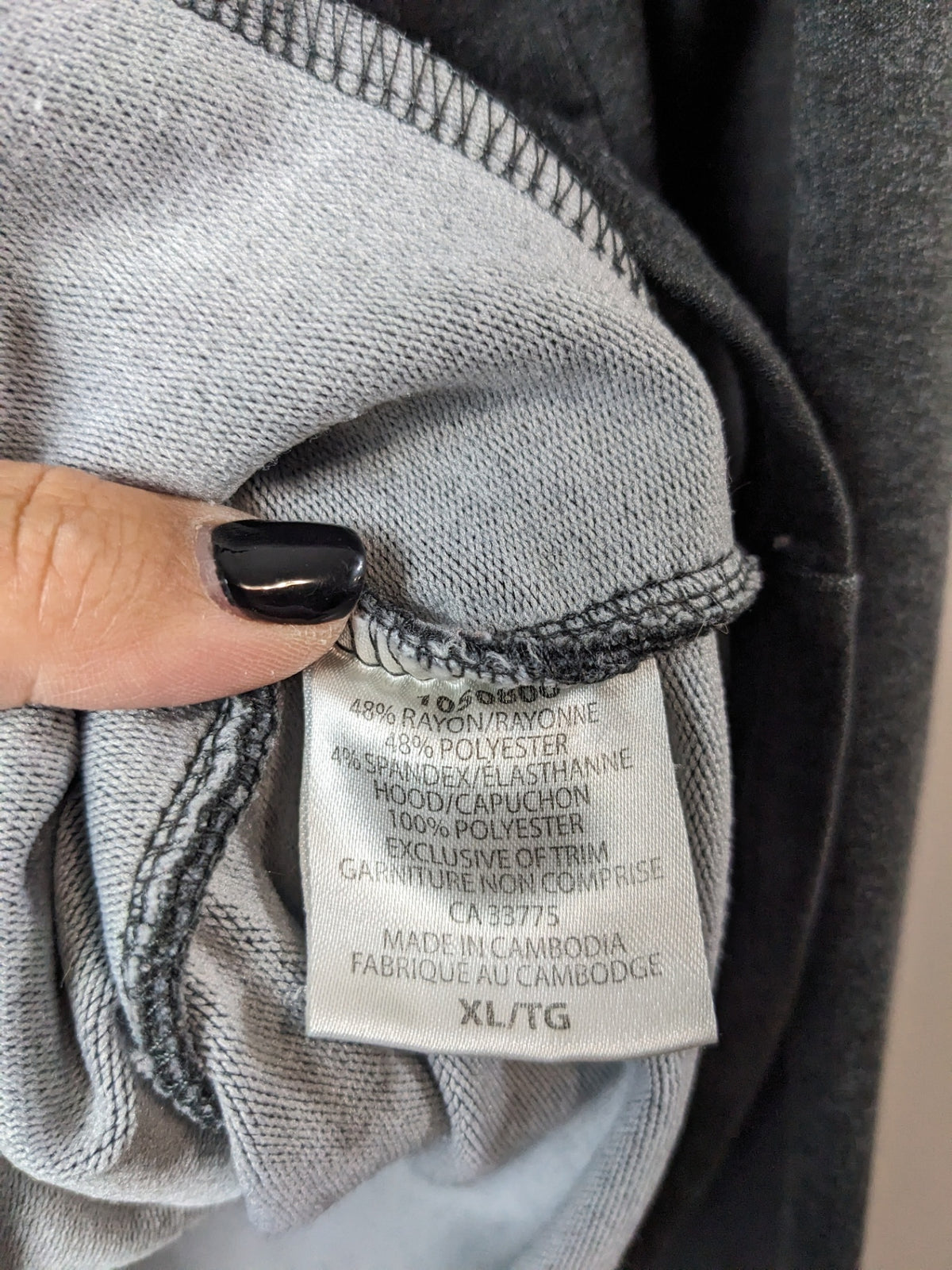 Roots Dark Grey Hoodie - XL