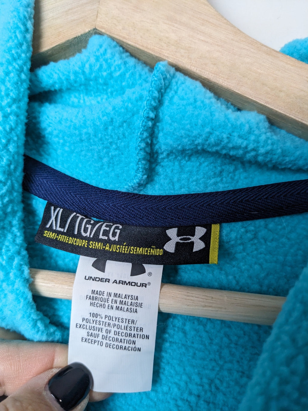 Under Armour Blue Logo Hoodie - XL