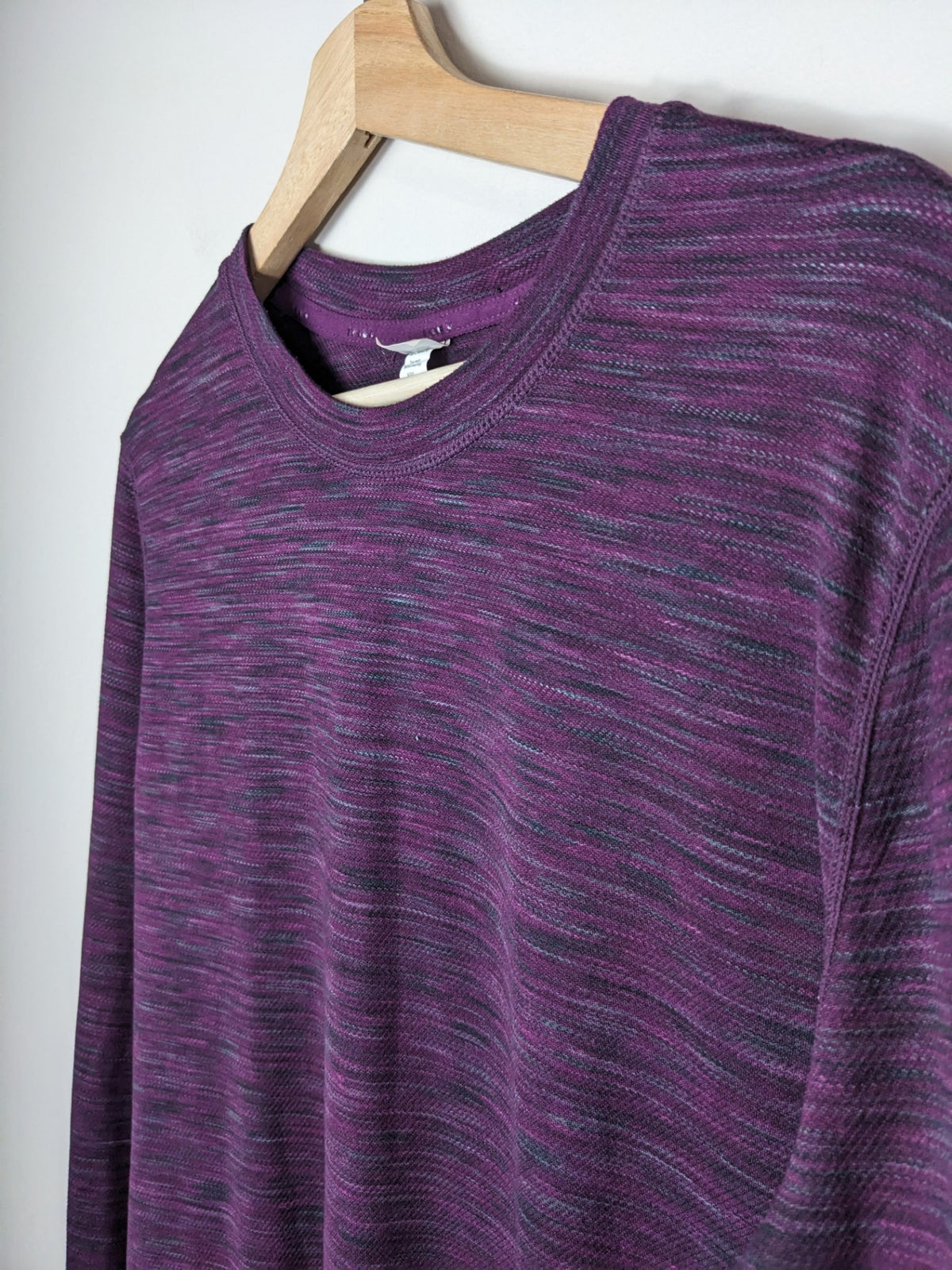 Diadora Heathered Purple Long Sleeve - L