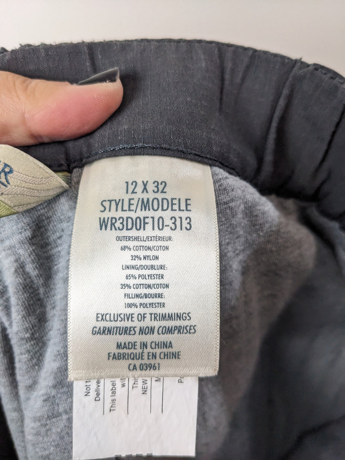WindRiver Black Lined Pants - 12