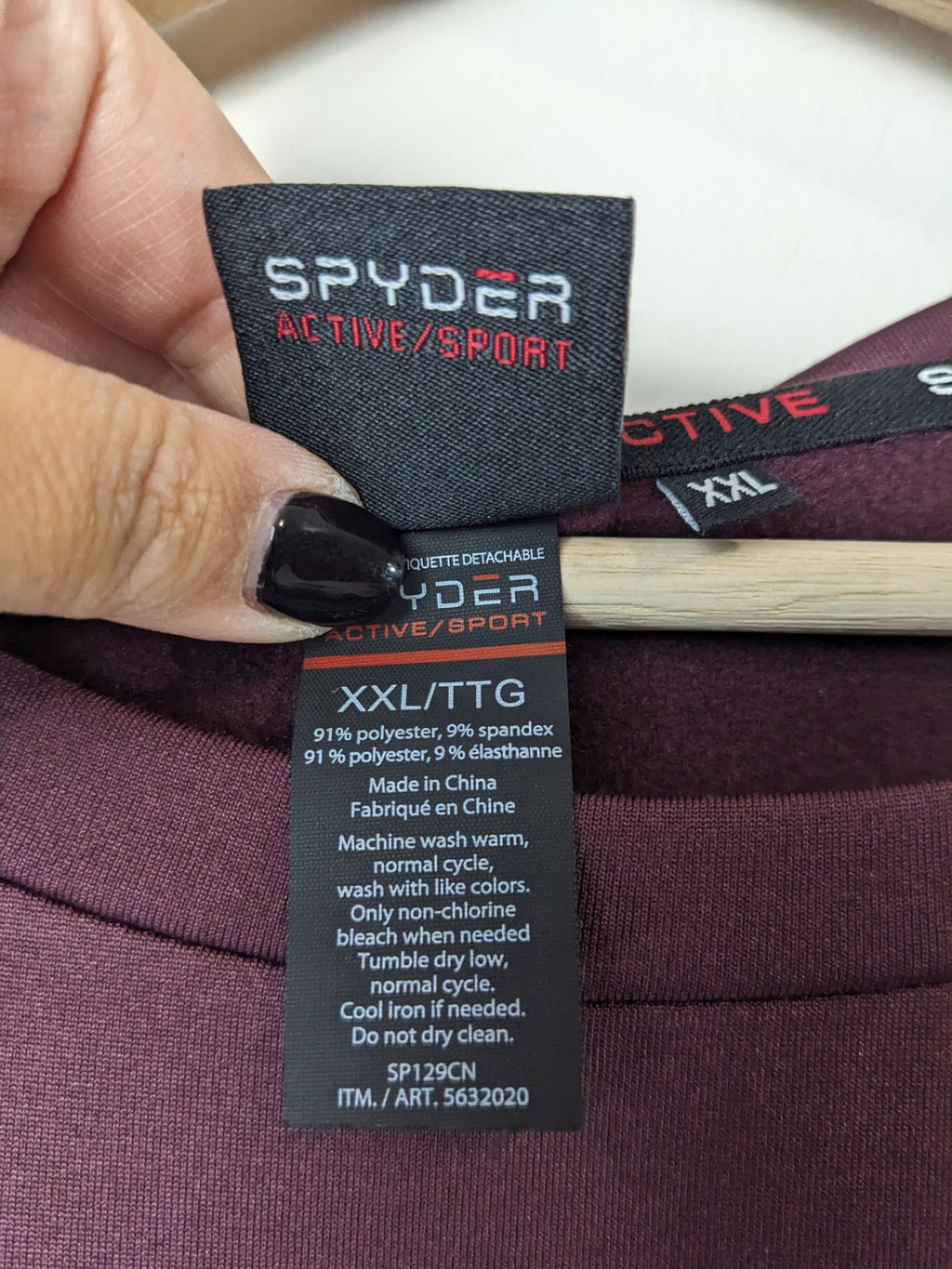 Spyder Plum Long Sleeve - XXL