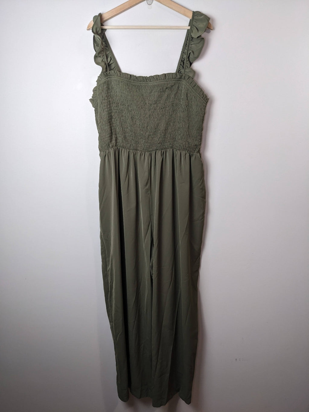 NWT CIDER Olive Green Romper - 1XL