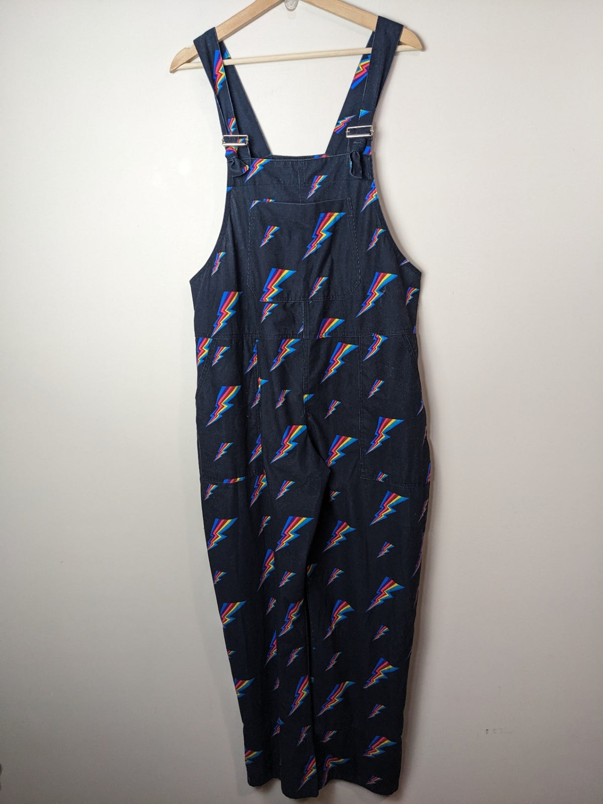 L.A Sassoul Thunder Rainbow Overalls - XL