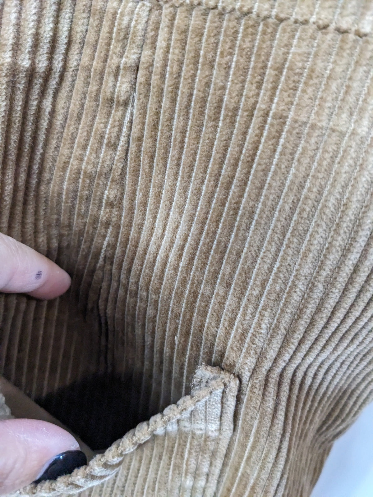 NWT RICKI'S Brown Corduroy Dress- L