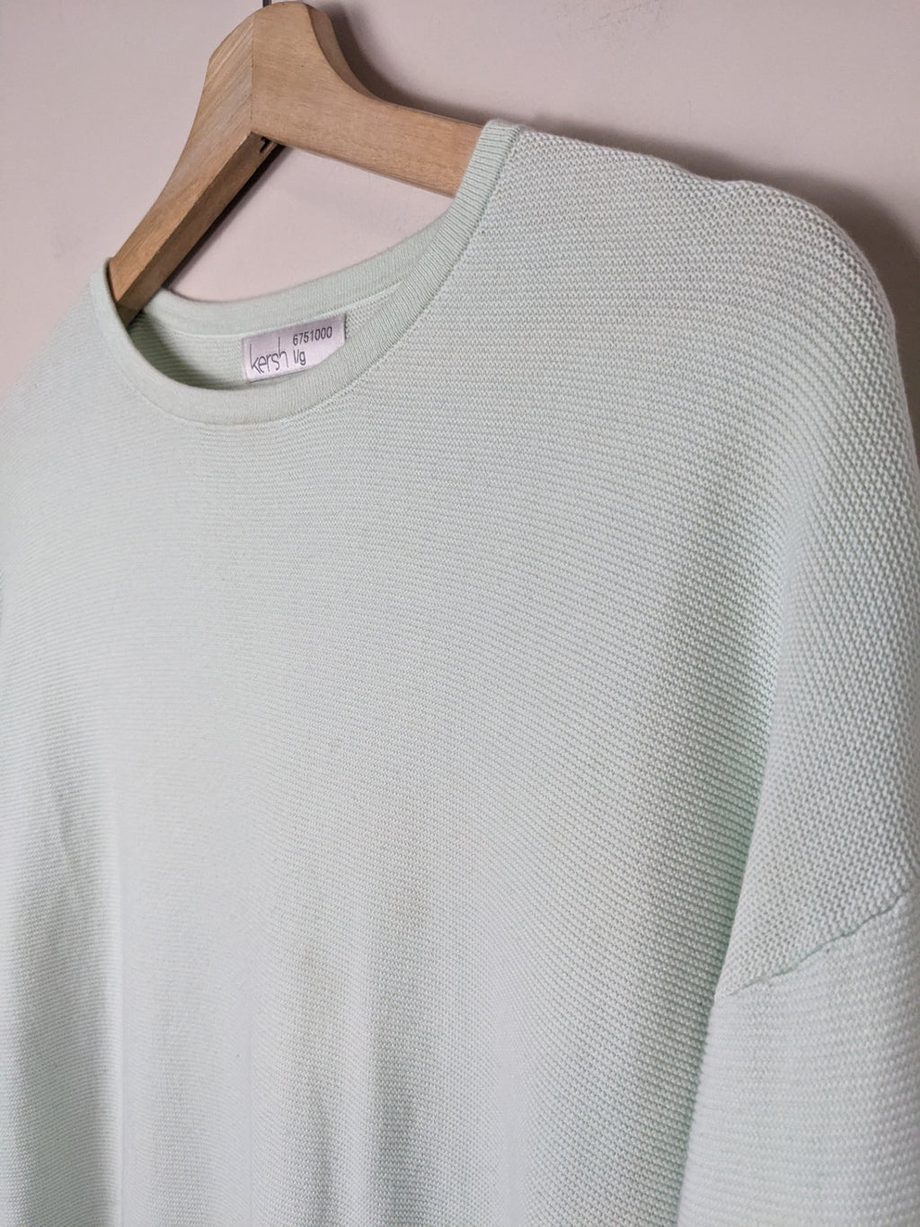 kersh mint green sweater - L