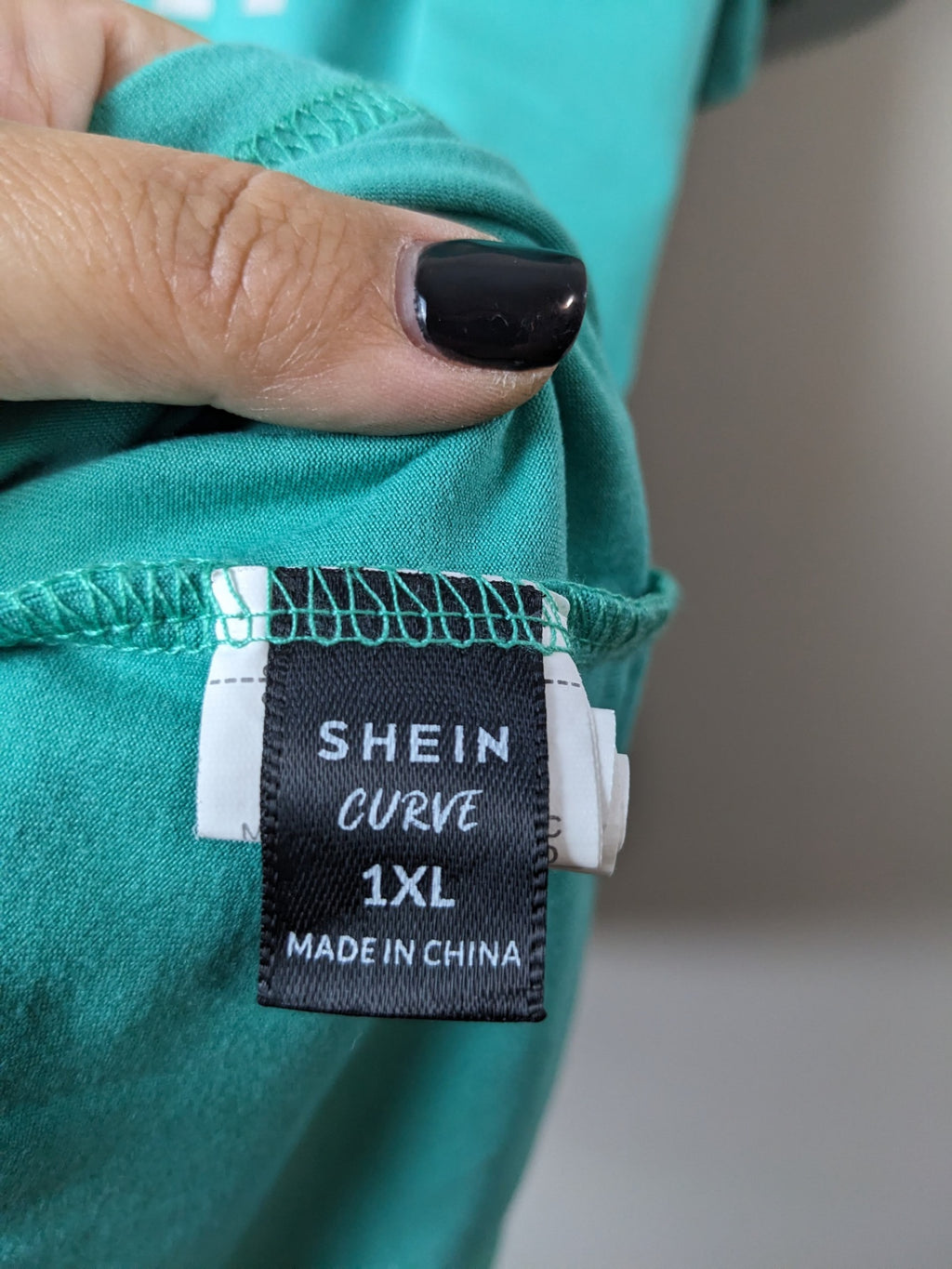 SHEIN Green Smiley Face T-Shirt - 1XL