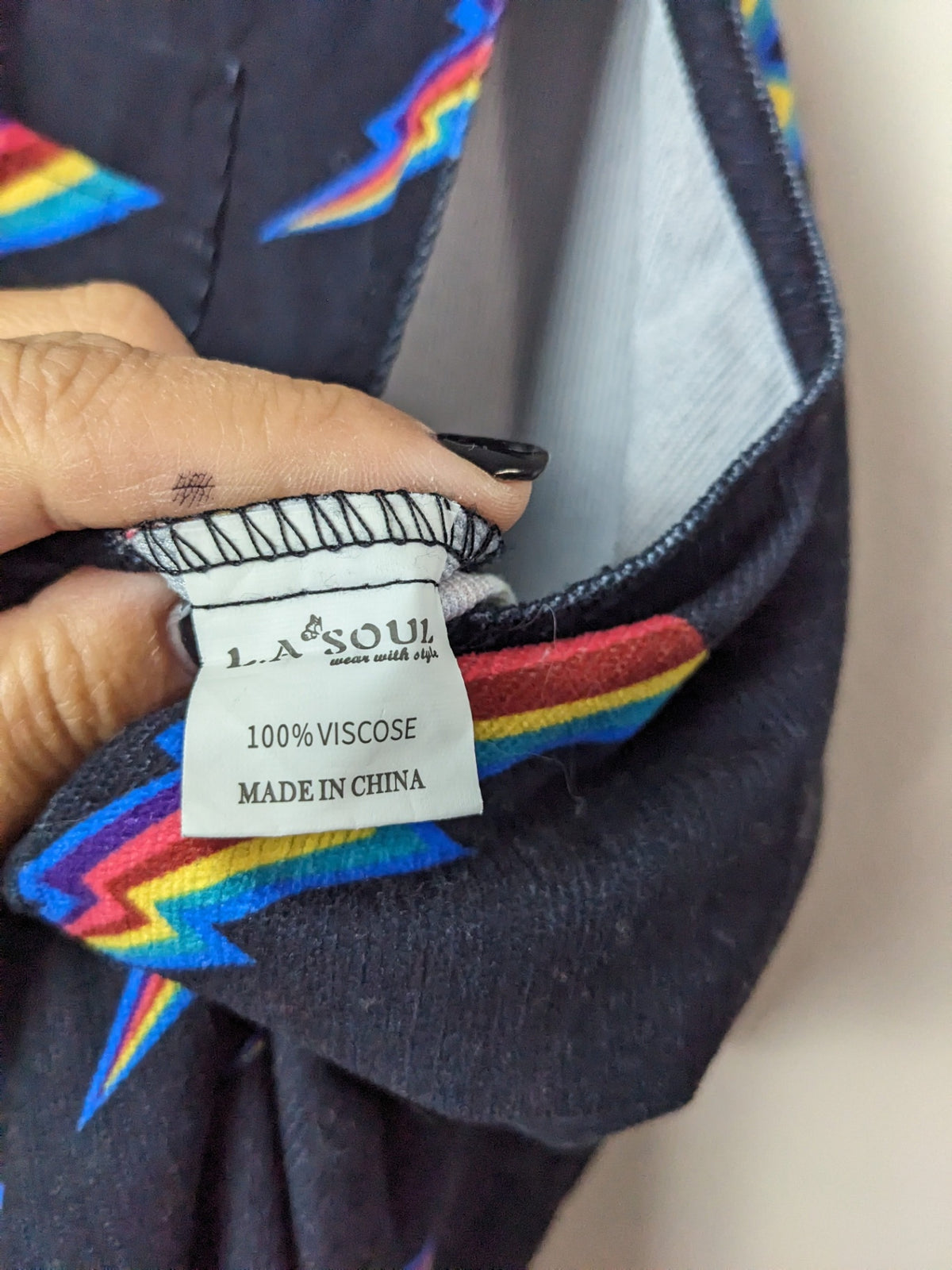 L.A Sassoul Thunder Rainbow Overalls - XL