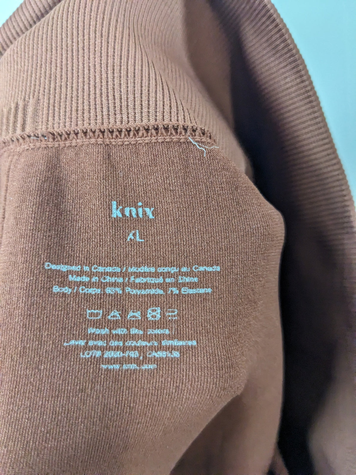 knix brown leggings - XL