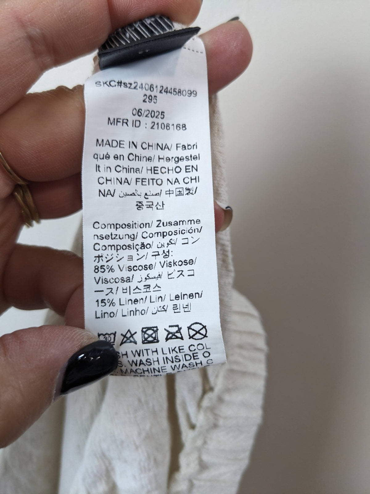 Shein Cream Linen Pants- 1XL