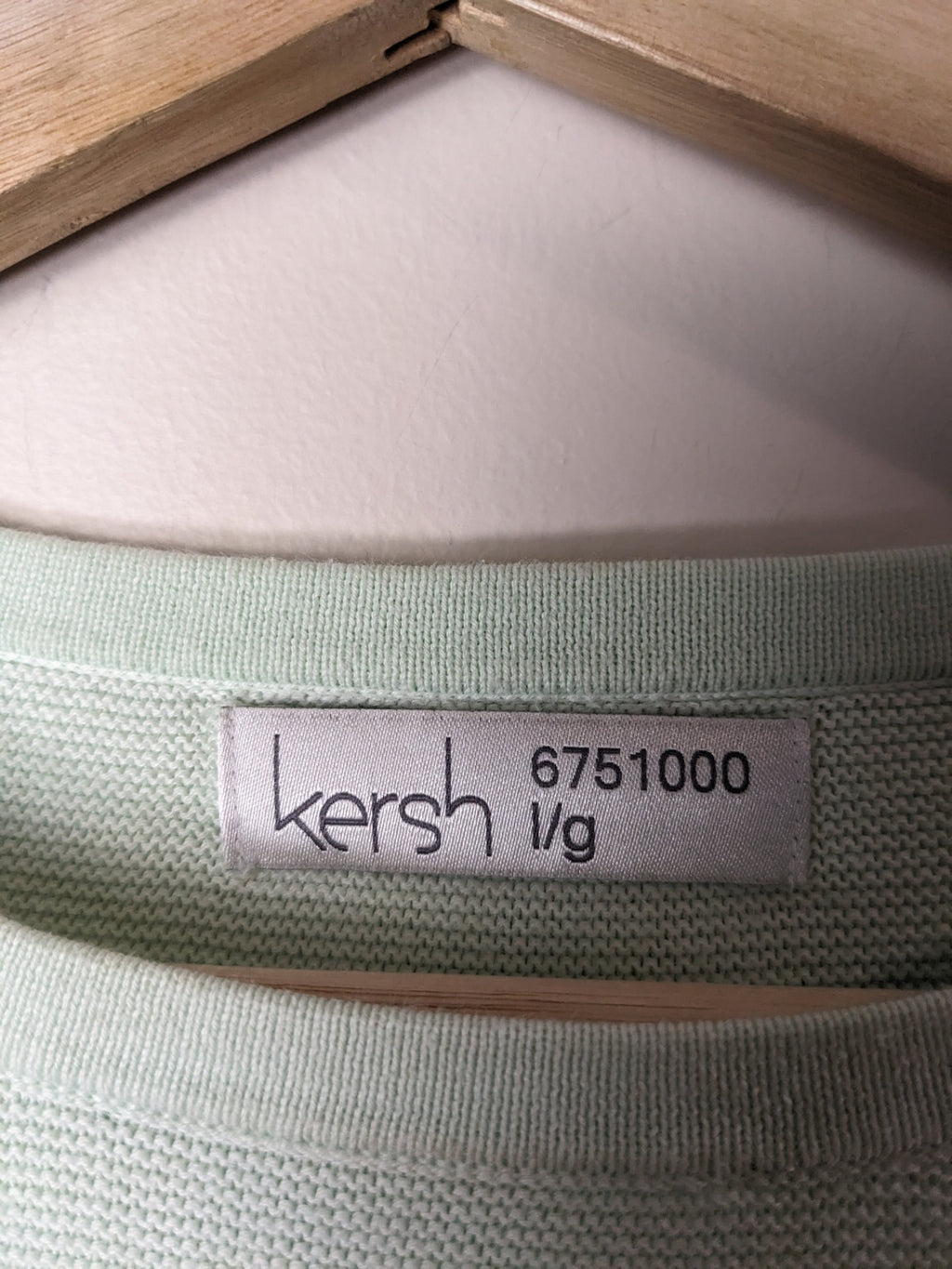 kersh mint green sweater - L