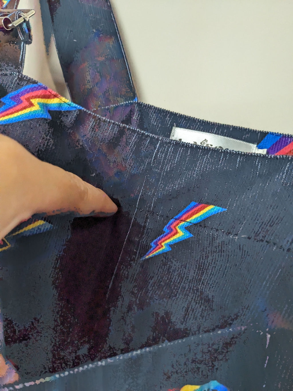 L.A Sassoul Thunder Rainbow Overalls - XL