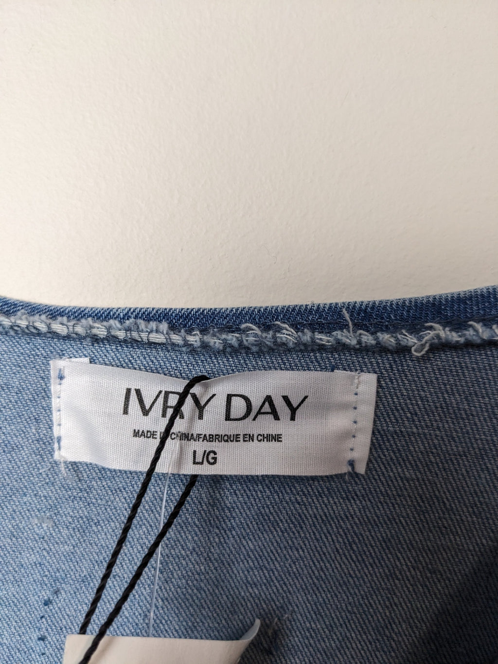 NWT IVRY DAY Denim Dress - L