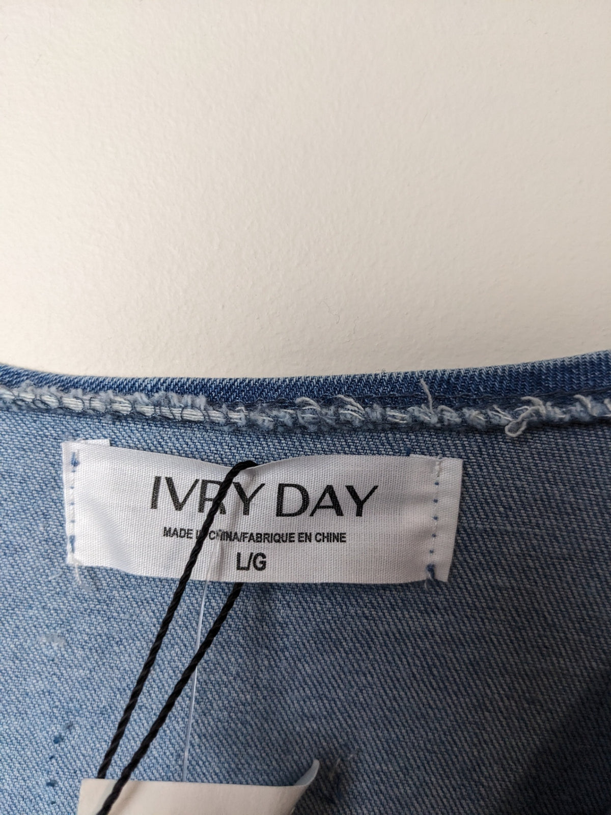 NWT IVRY DAY Denim Dress - L