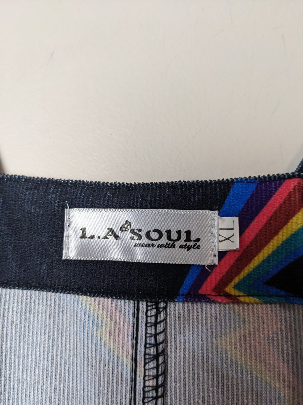 L.A Sassoul Thunder Rainbow Overalls - XL