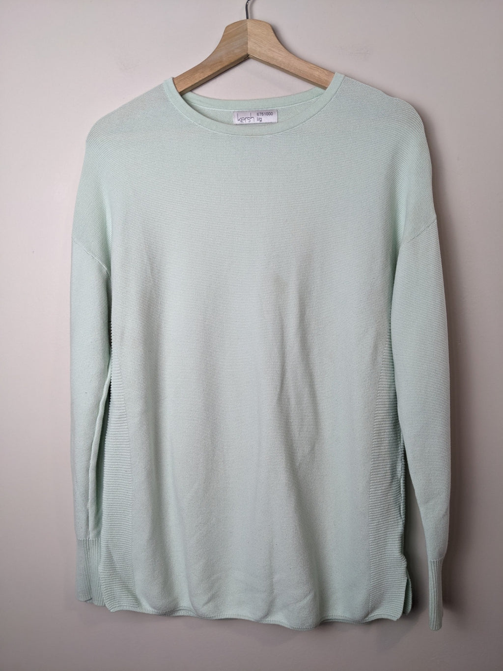 kersh mint green sweater - L