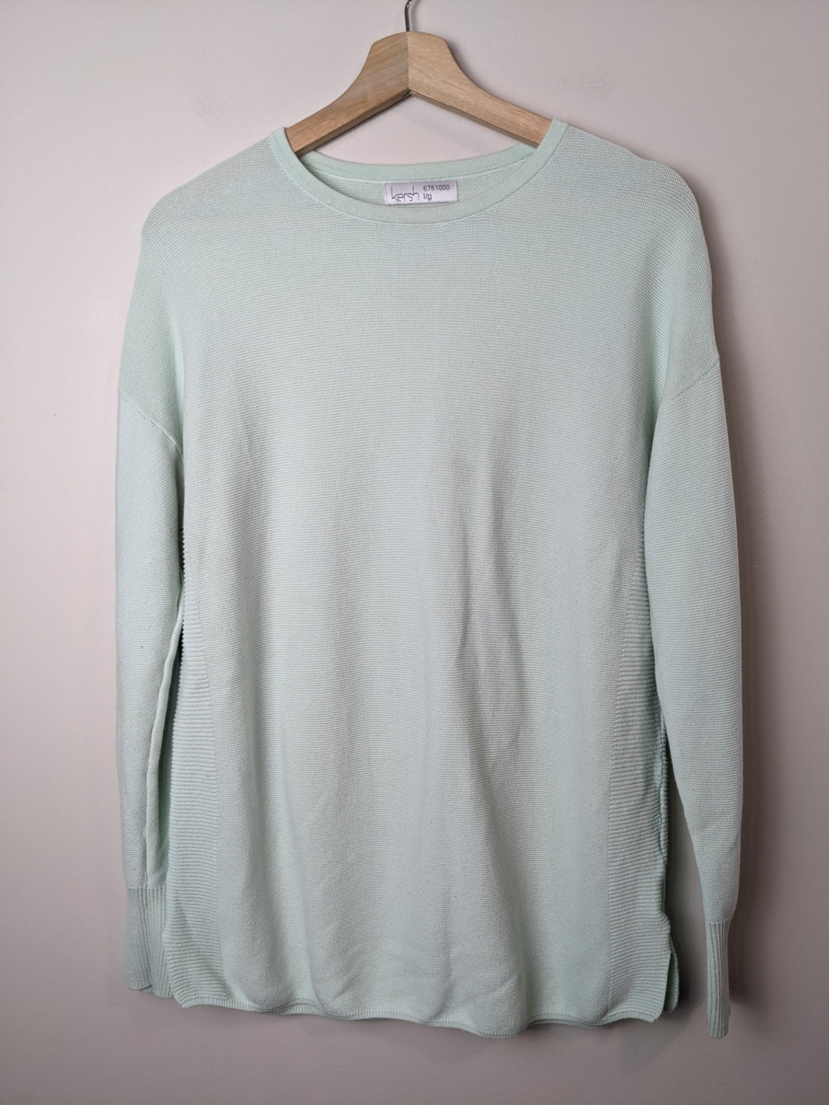 kersh mint green sweater - L