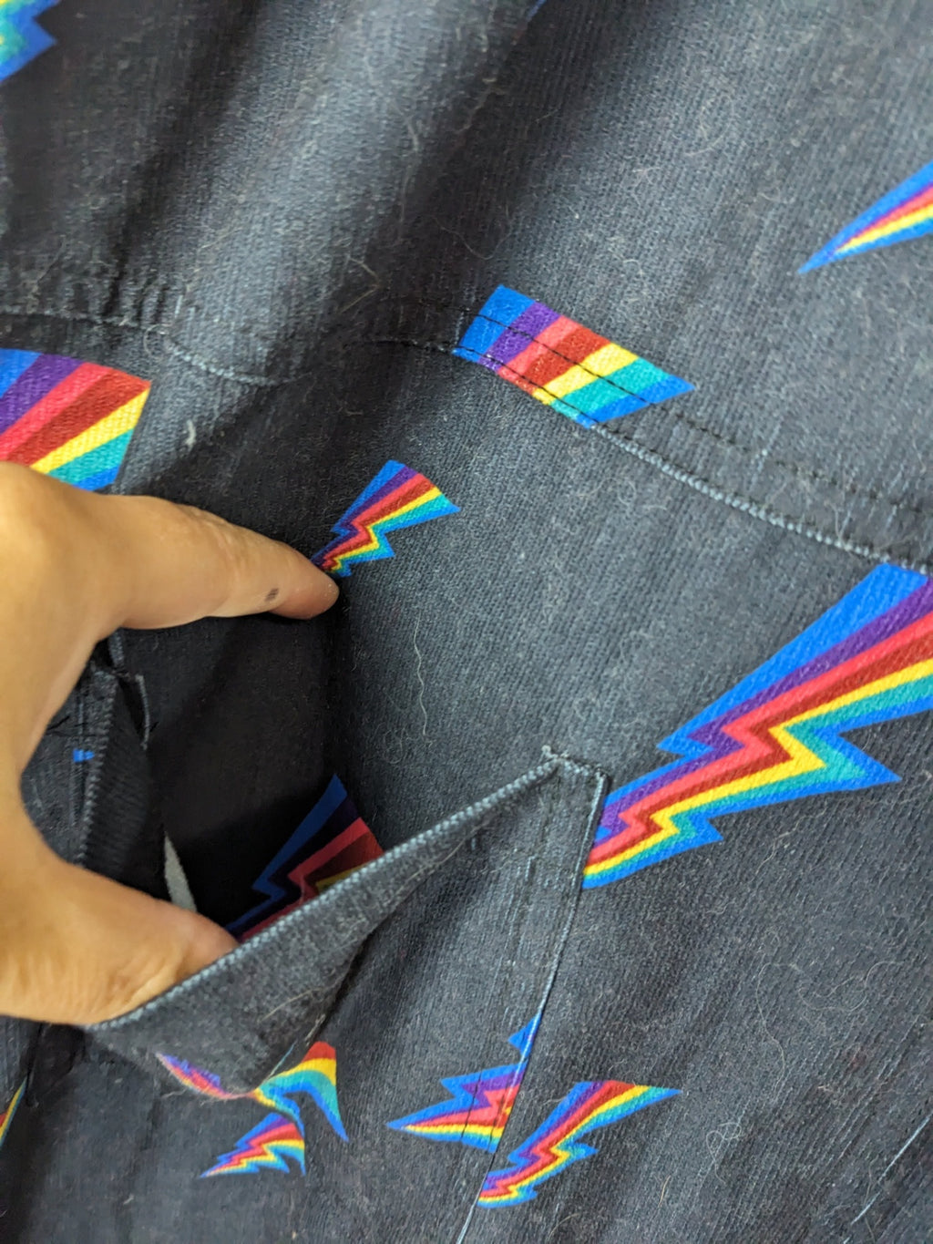 L.A Sassoul Thunder Rainbow Overalls - XL