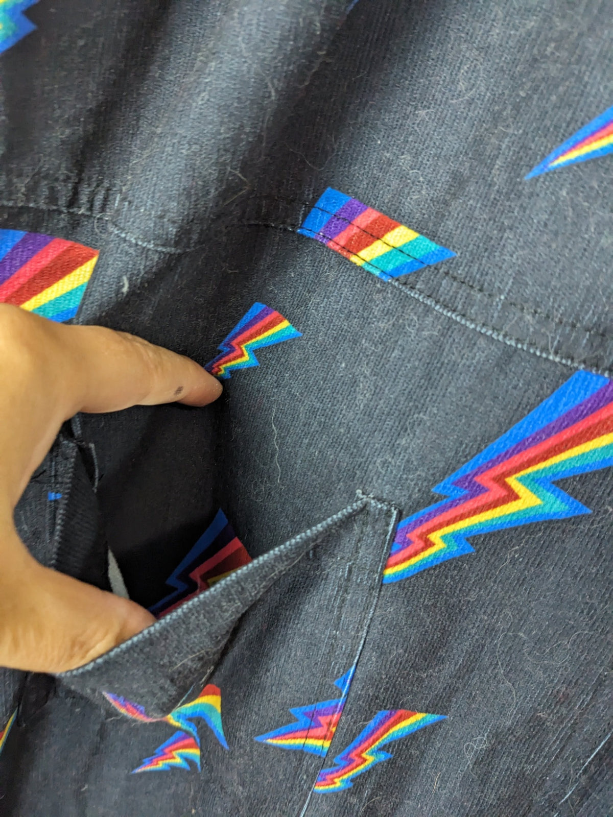 L.A Sassoul Thunder Rainbow Overalls - XL